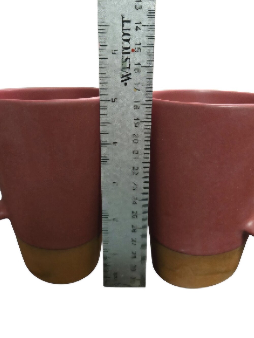 pari Eshelman Pottery red satin mugs by ceramic artist Paul Eshelman 14oz - Picture 11 of 13